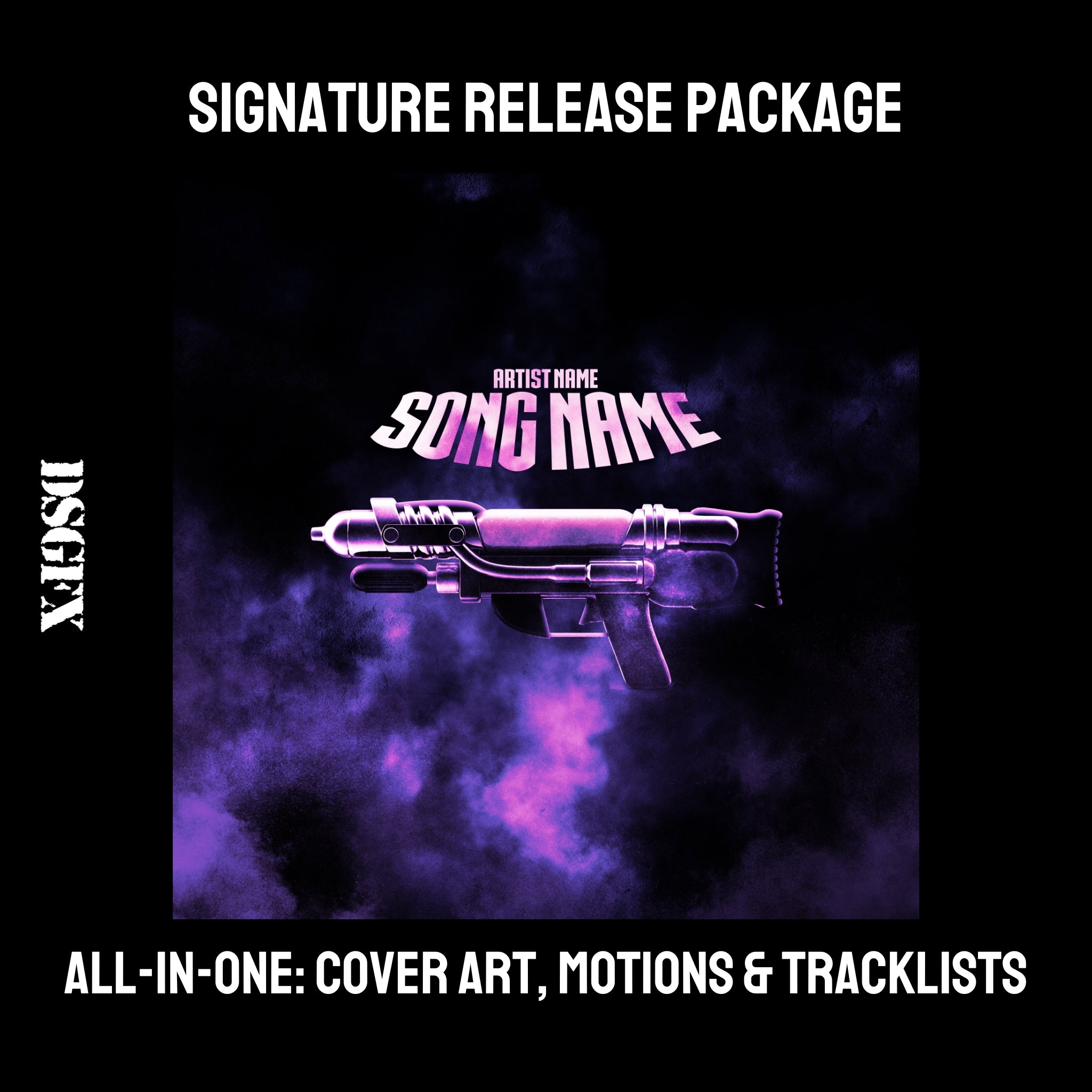 Futuristic Gun - Purple