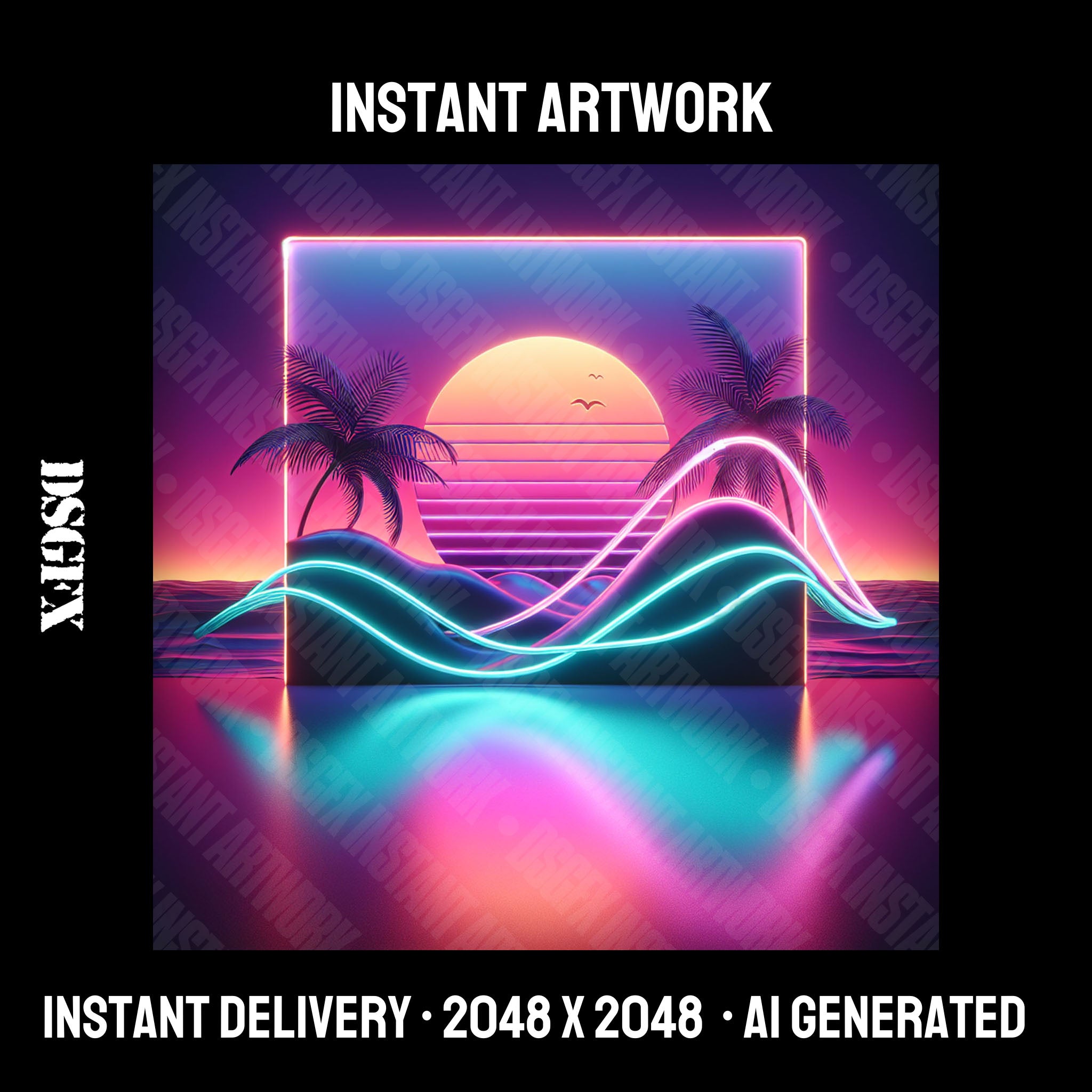 Neon Sunset Synthwave