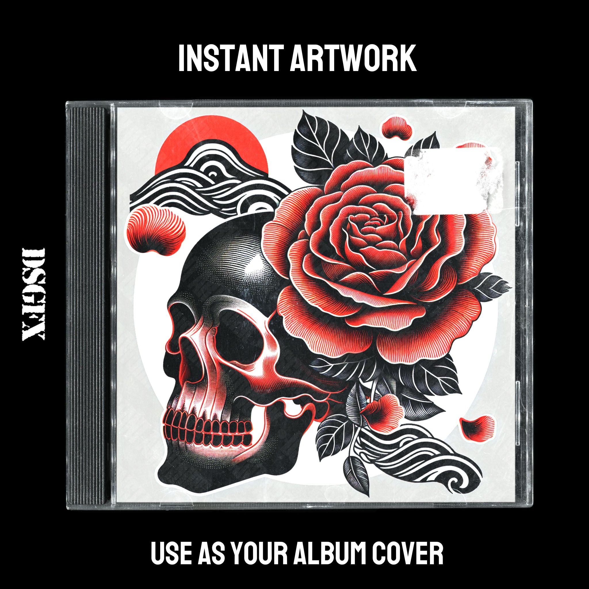 Contrast Bloom Skull Artwork