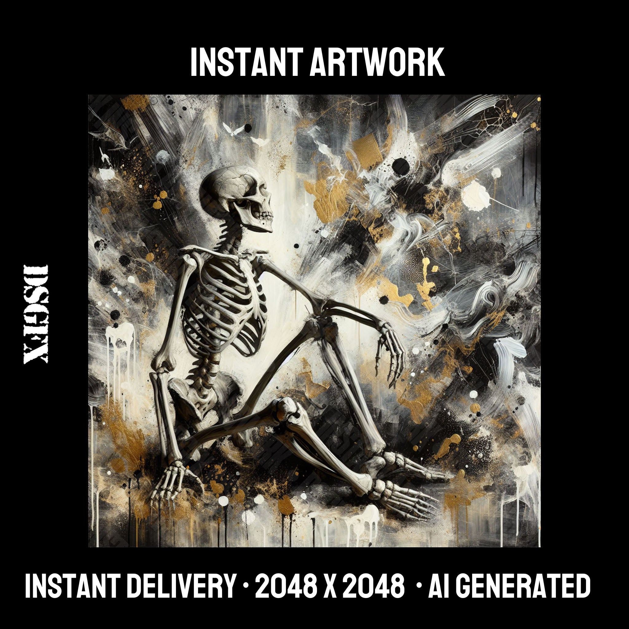 Abstract Skeleton Art DontSleepGFX abstract-skeleton-art-dontsleepgfx