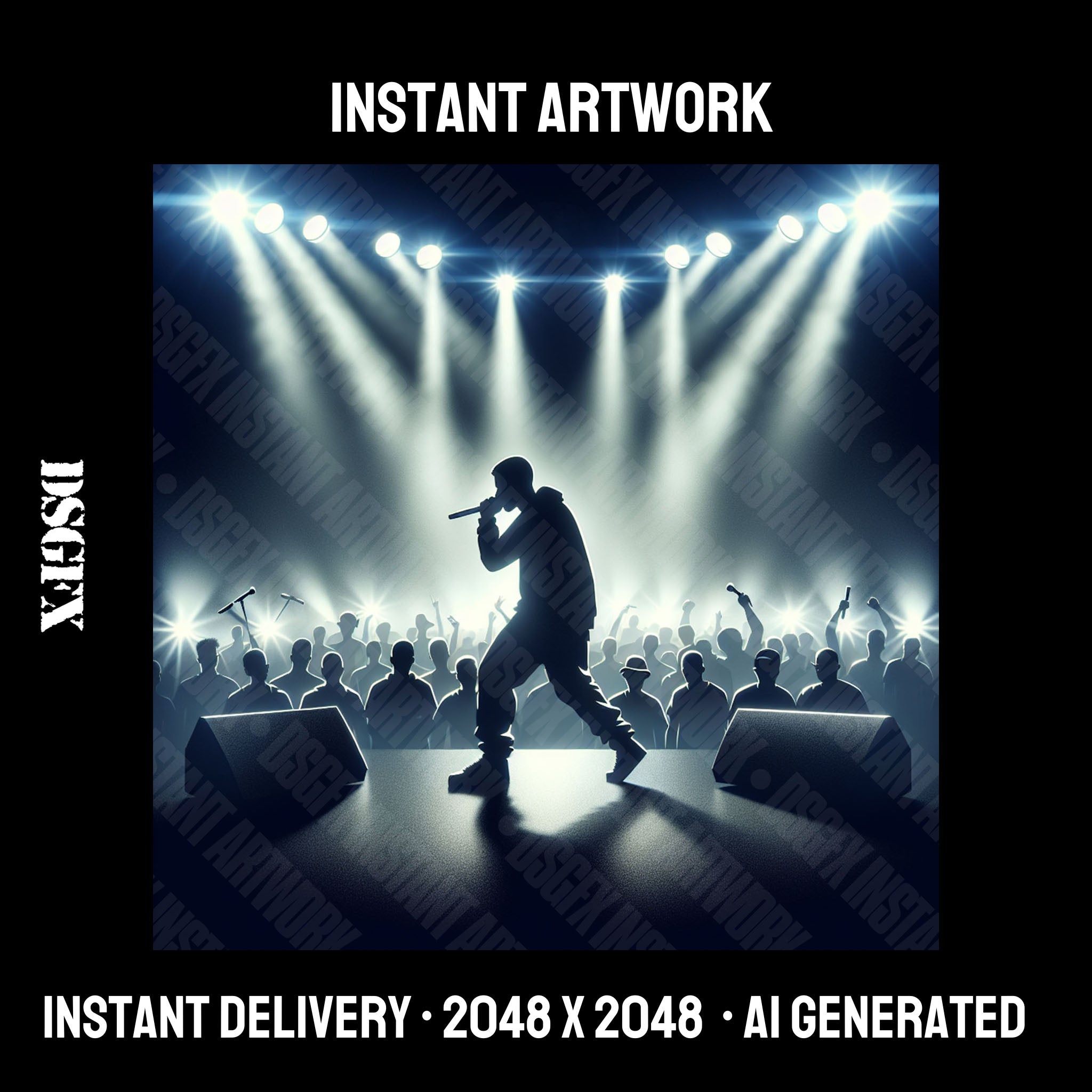 Energetic Concert Silhouette