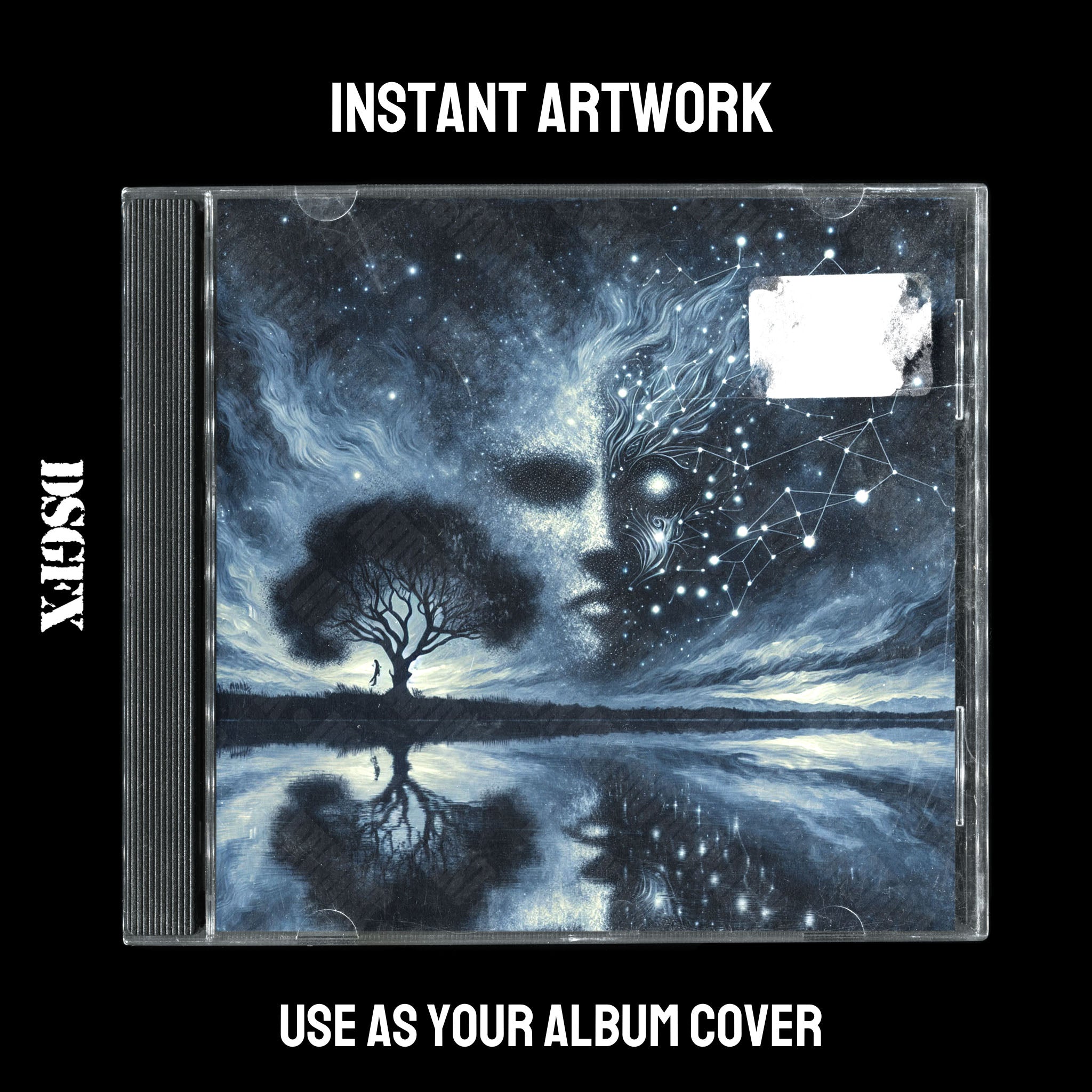 Mystical Night Sky and Reflection