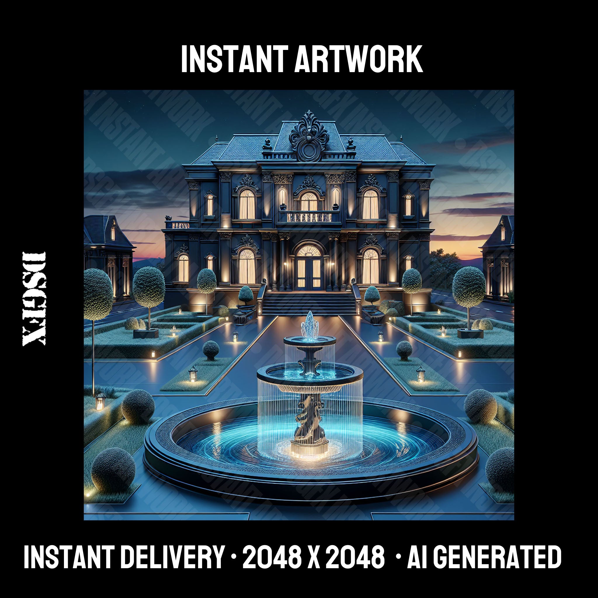 Elegant Mansion Twilight