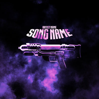 Futuristic Gun - Purple