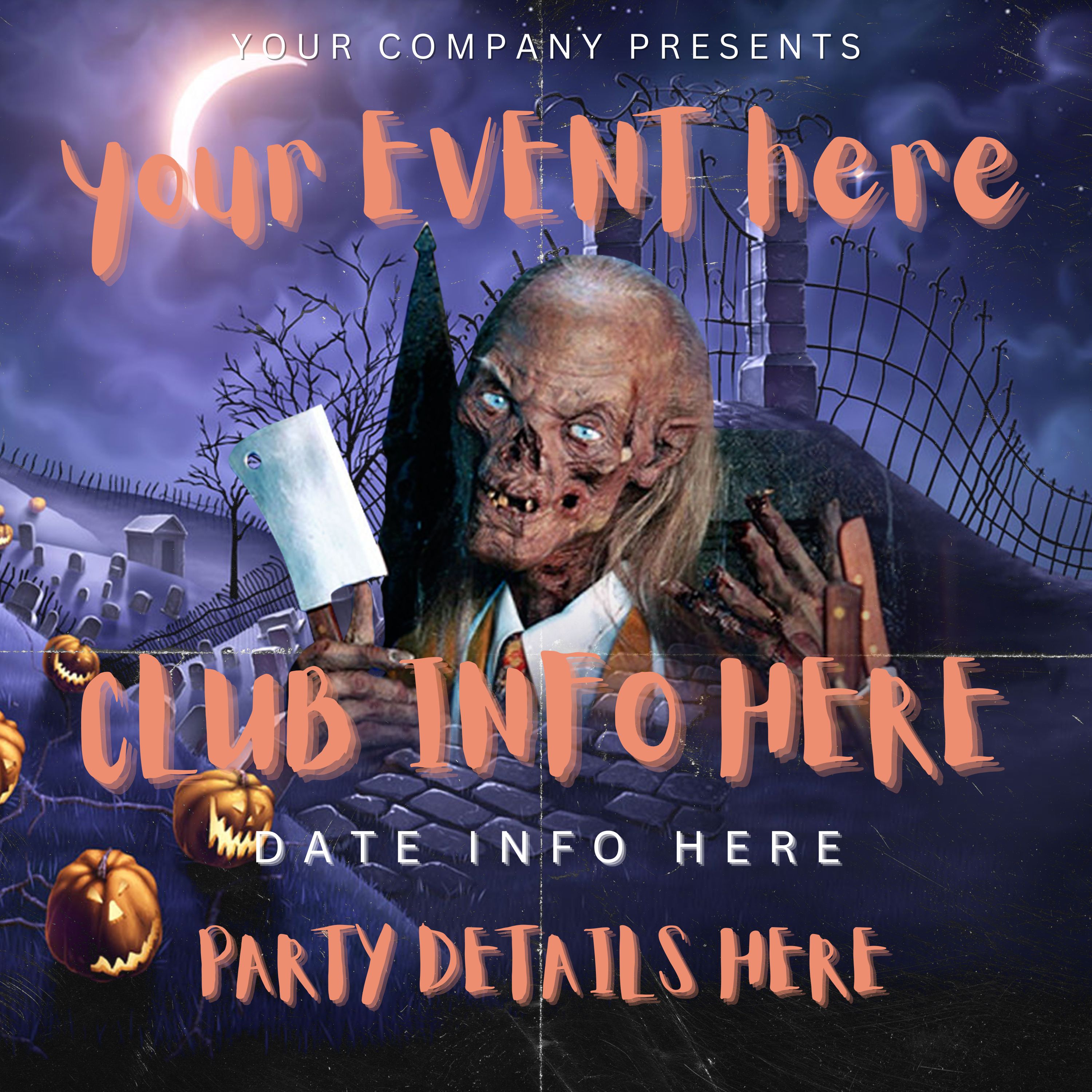 Scary Party - Canva Template - Party Flyer - DJ Flyer - Night Club Flyer