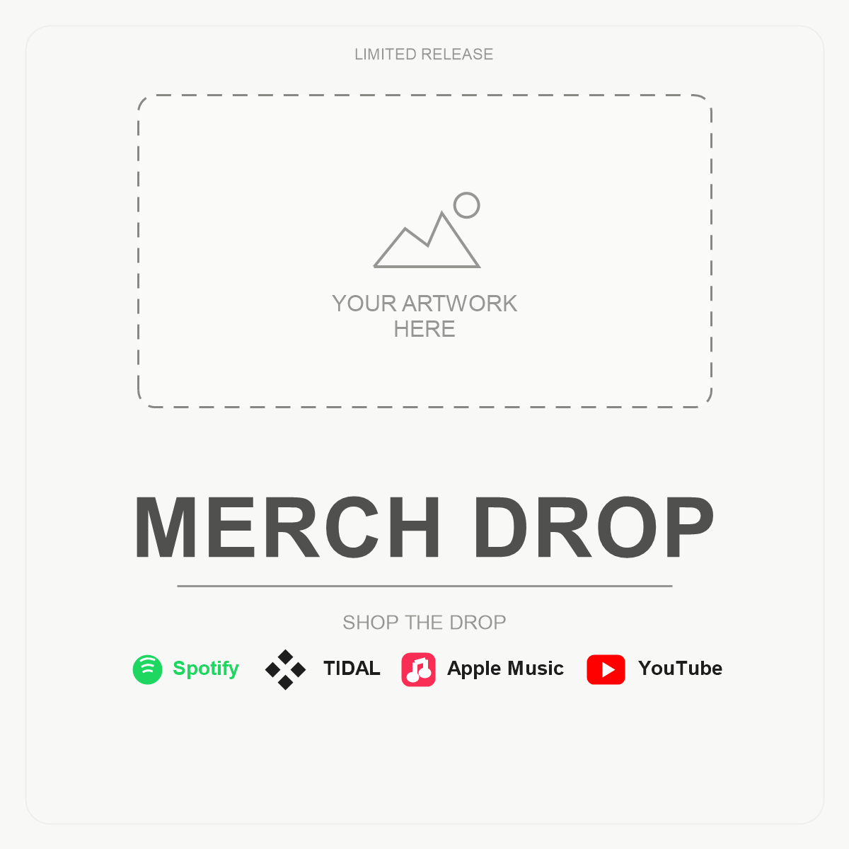 merch drop reference template